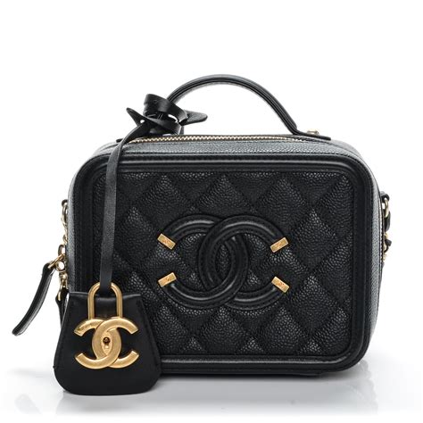 black vanity chanel|chanel vanity case original.